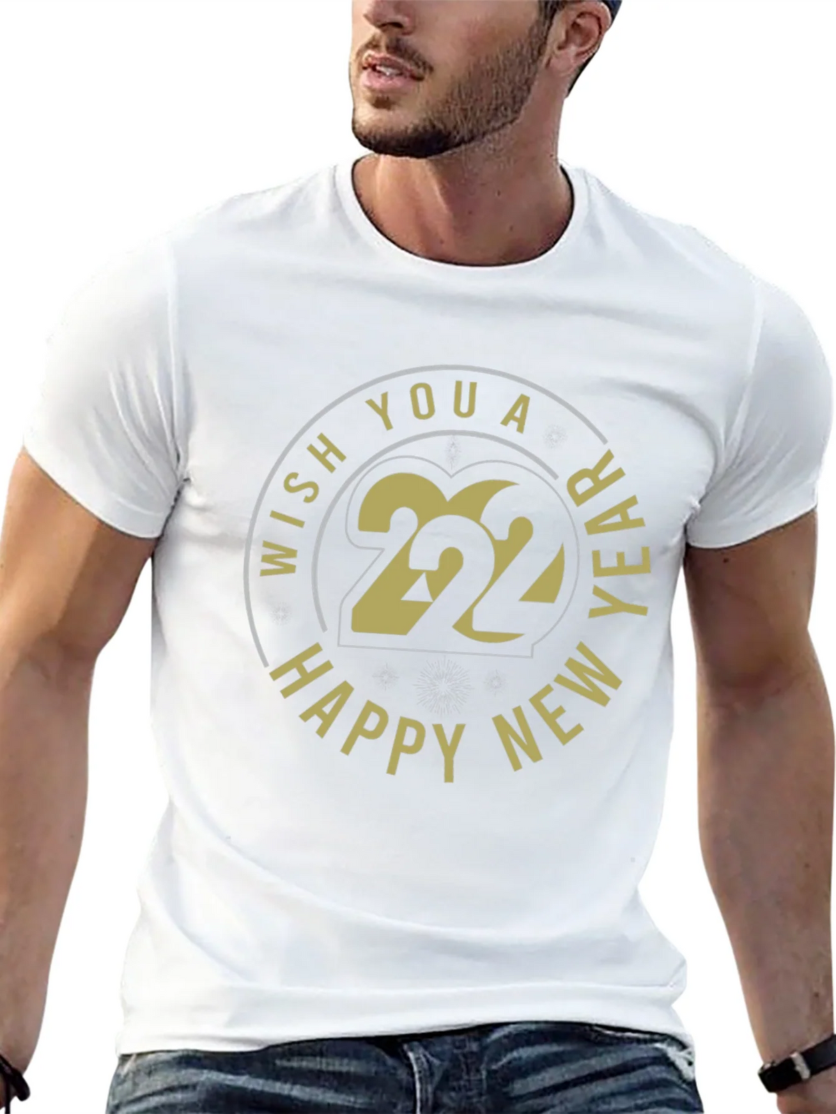 Happy New Year 2022 Black T-Shirt