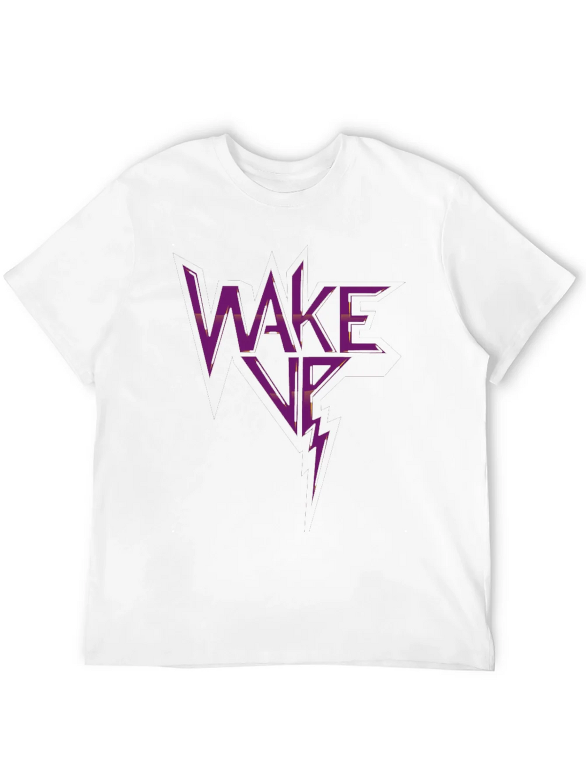 Wake Up Graphic Print Black T-Shirt