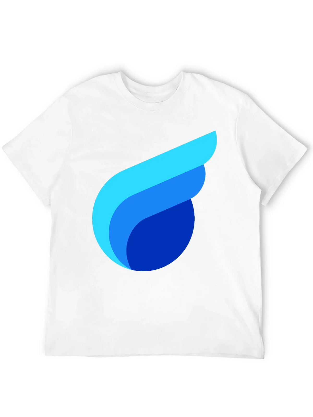 Modern Graphic Tee - Abstract Design Soft Black Cotton