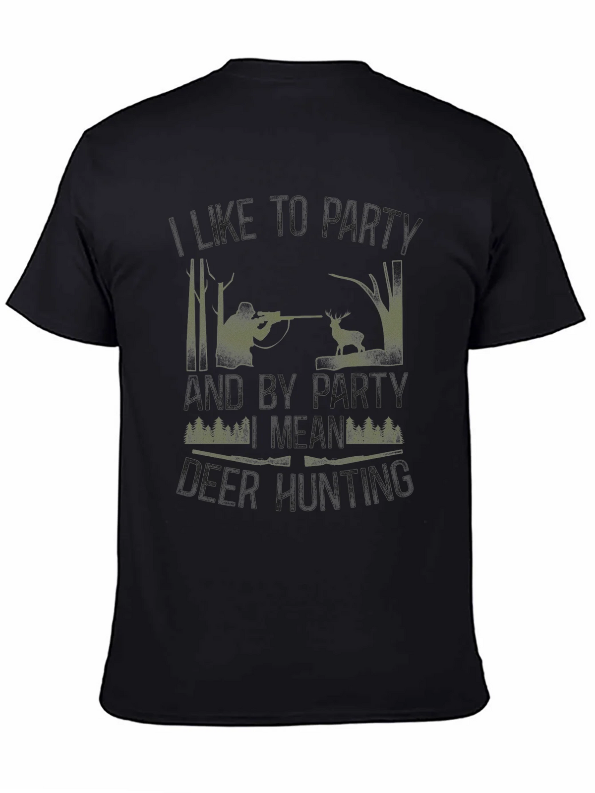 Hunting Party T-Shirt - Camo Hunter Design