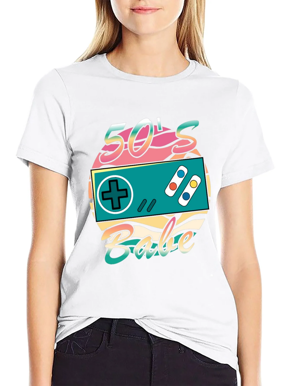 Retro 50s Babe Controller T-Shirt