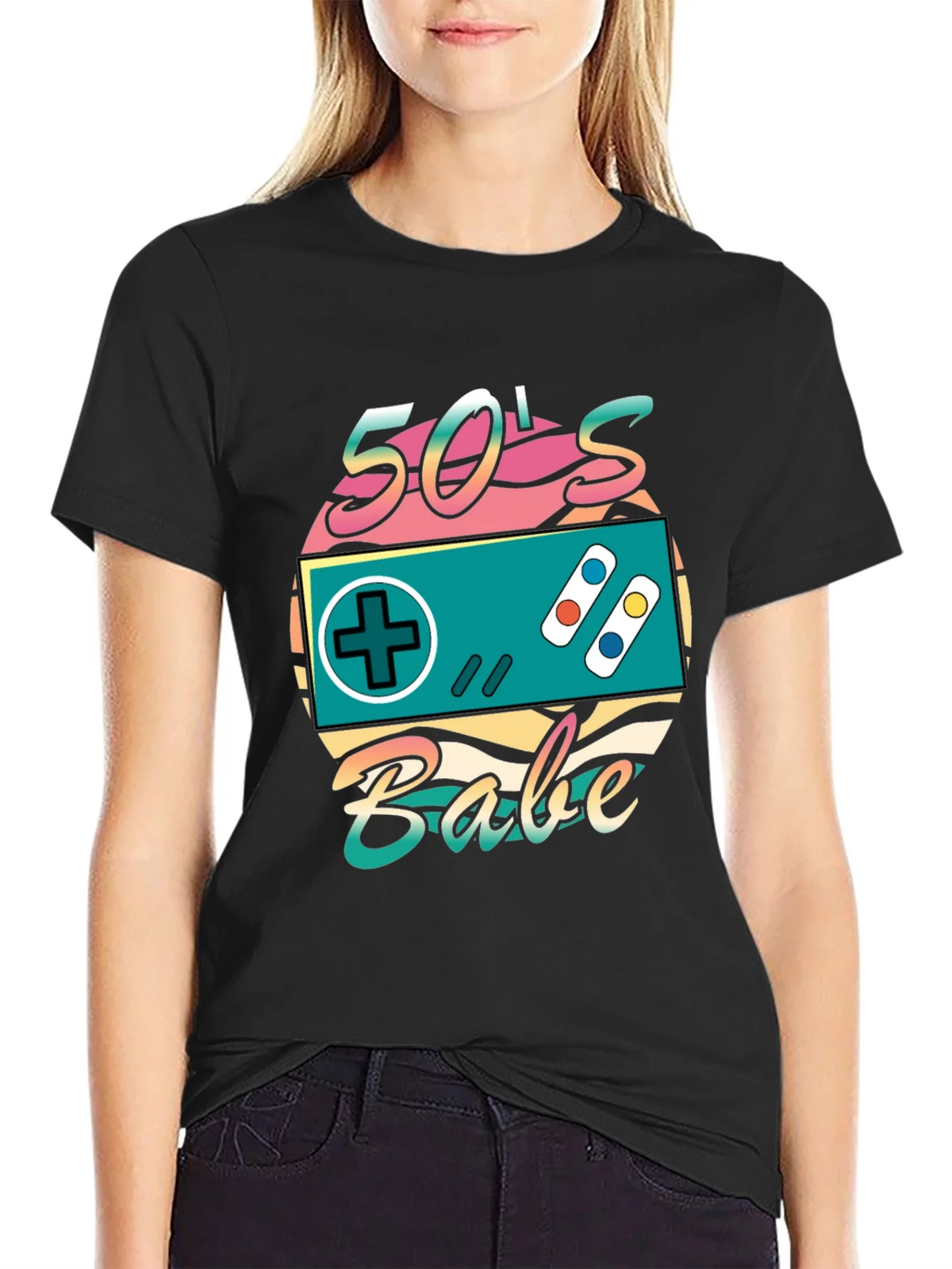 Retro 50s Babe Controller T-Shirt