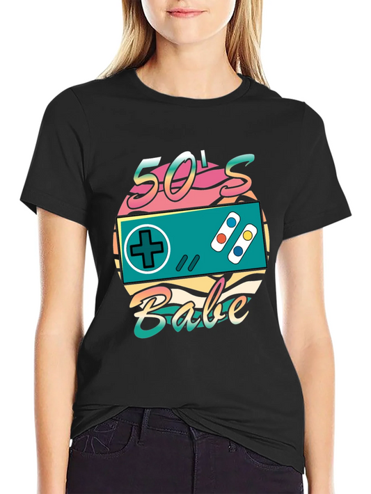 Retro 50s Babe Controller T-Shirt