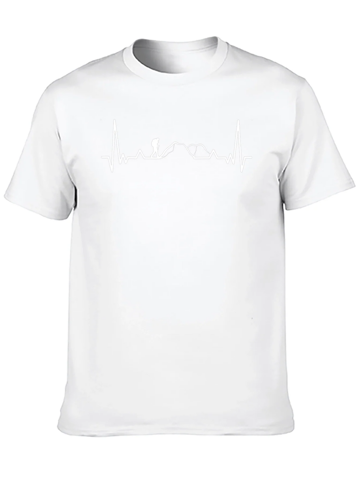 Hiking Heartbeat Graphic Tee - Black T-Shirt