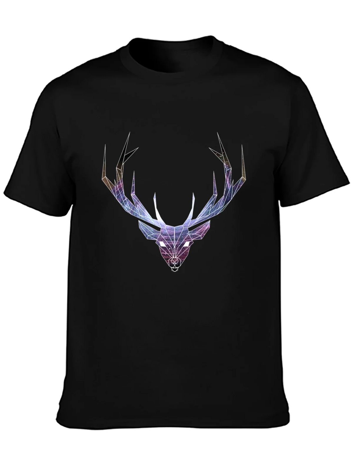 Geometric Deer Head Graphic T-Shirt