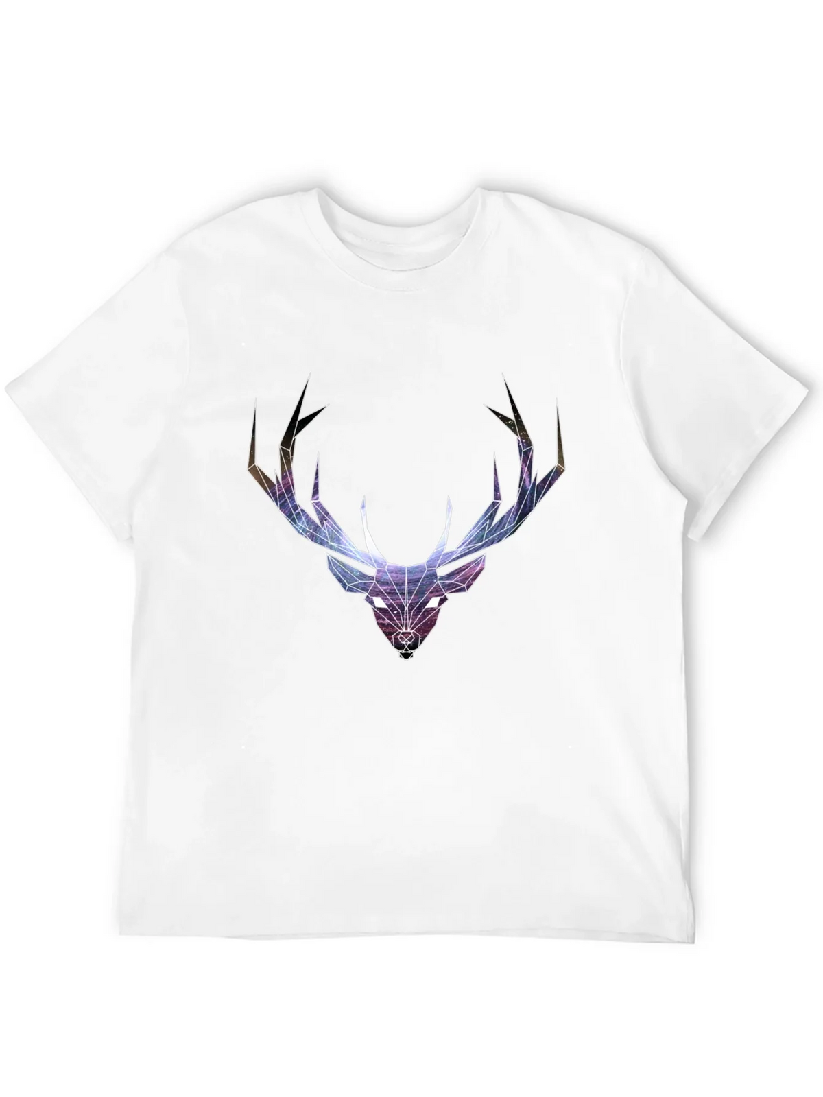 Geometric Deer Head Graphic T-Shirt
