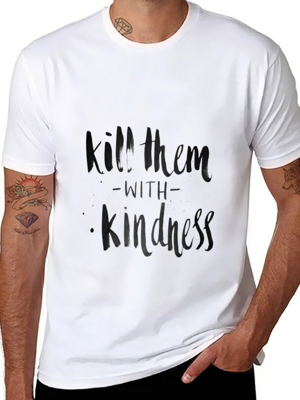 Kill Them with Kindness Black T-Shirt