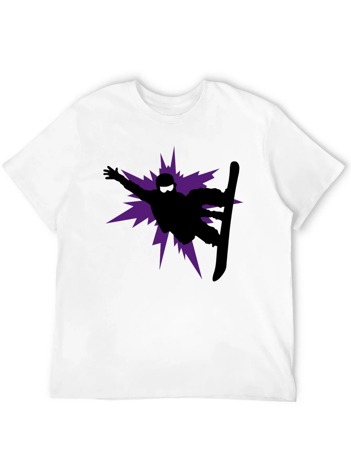 Snowboarder Graphic Tee - Black