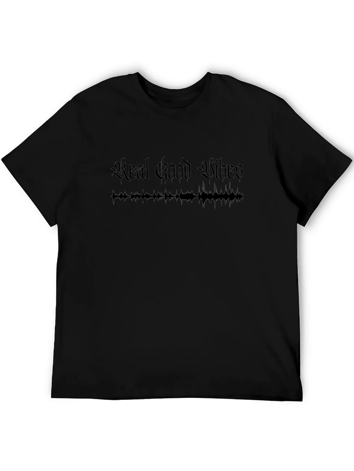 Real Good Vibes Black T-Shirt