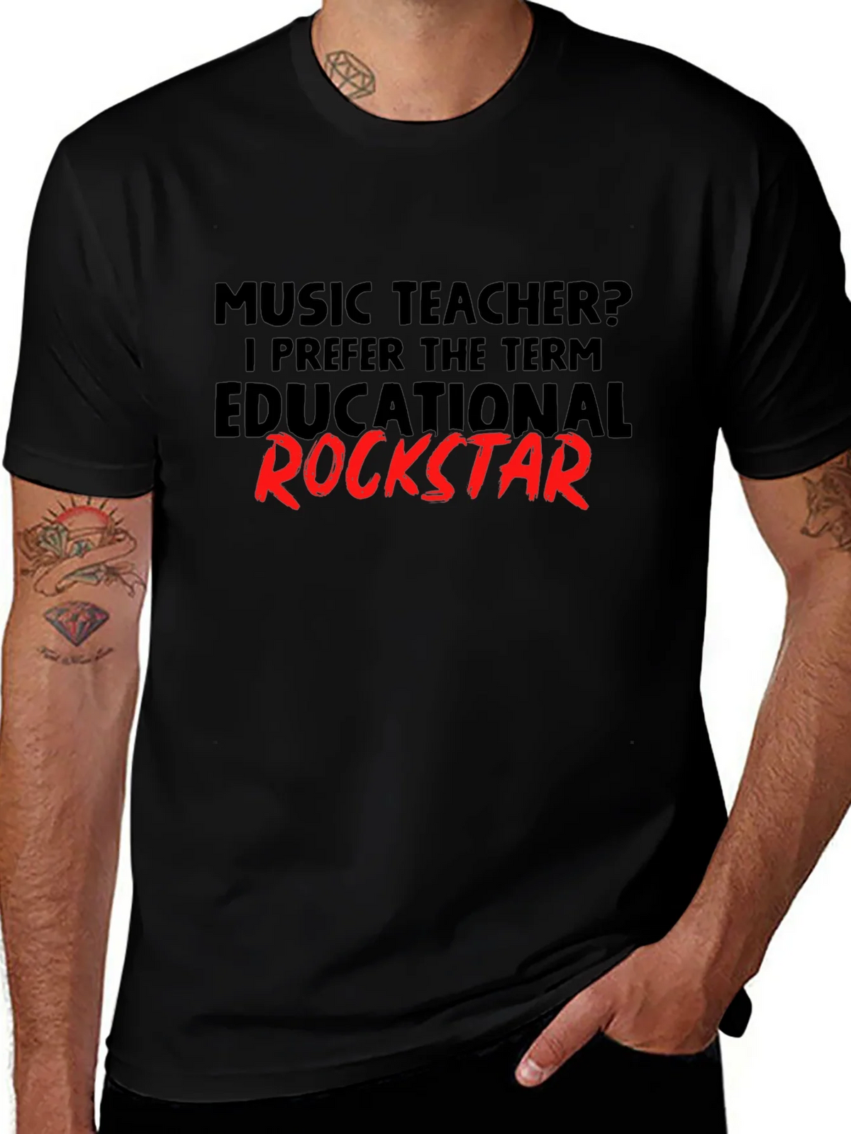 Music Teacher Educational Rockstar T-Shirt