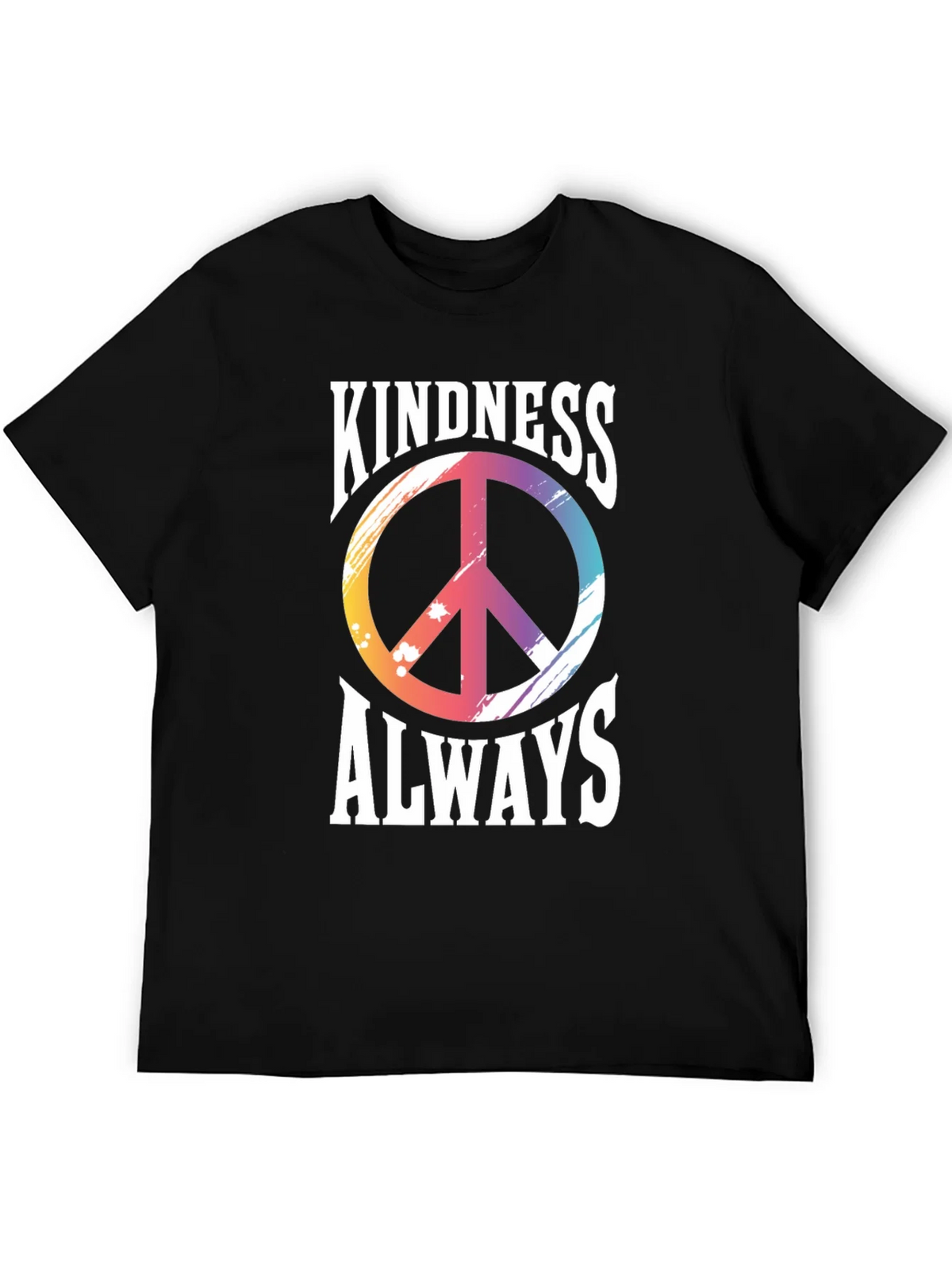Kindness Always T-Shirt Peace Sign Graphic Tee