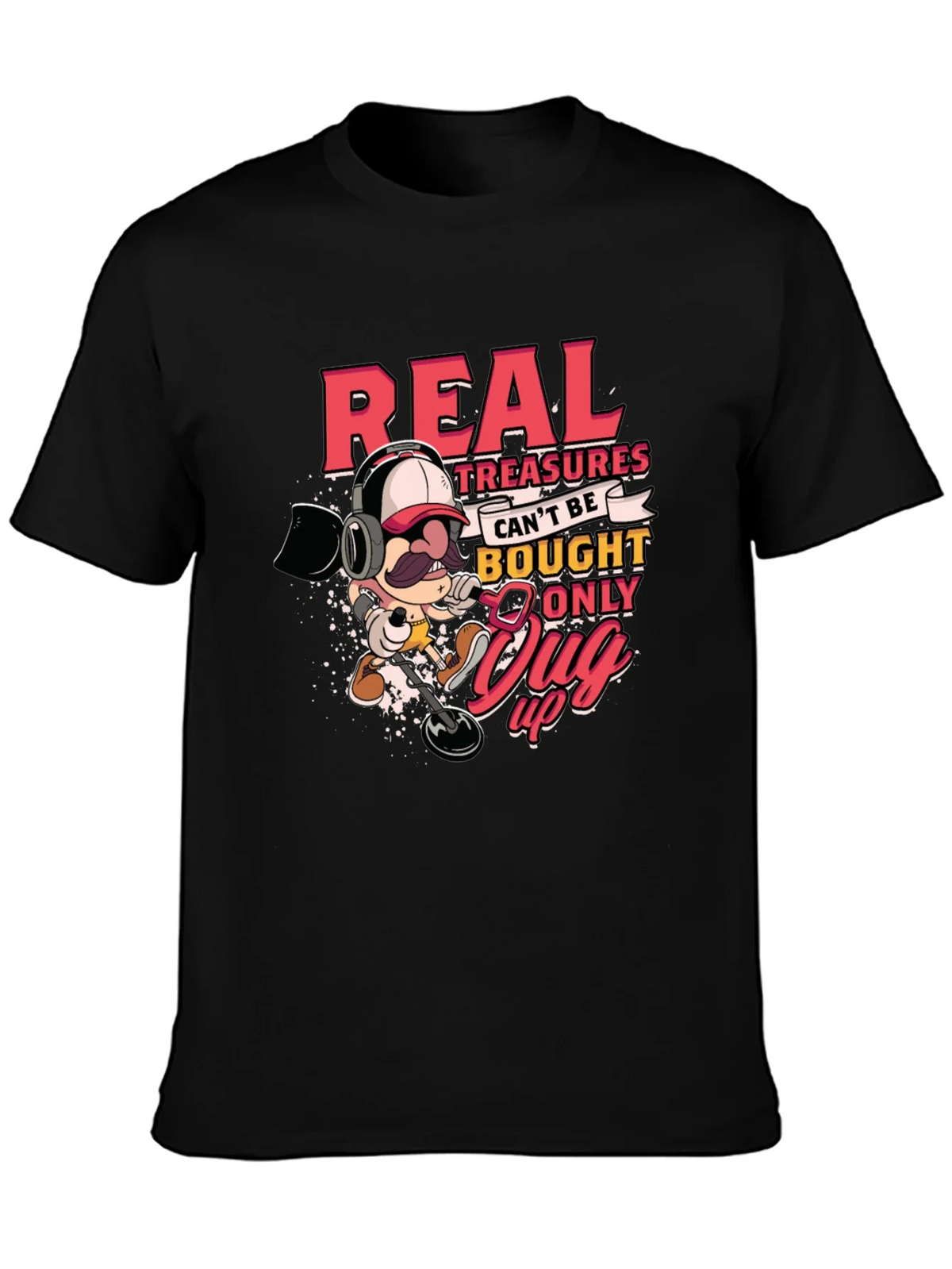 Real Treasures Funny Metal Detecting T-Shirt