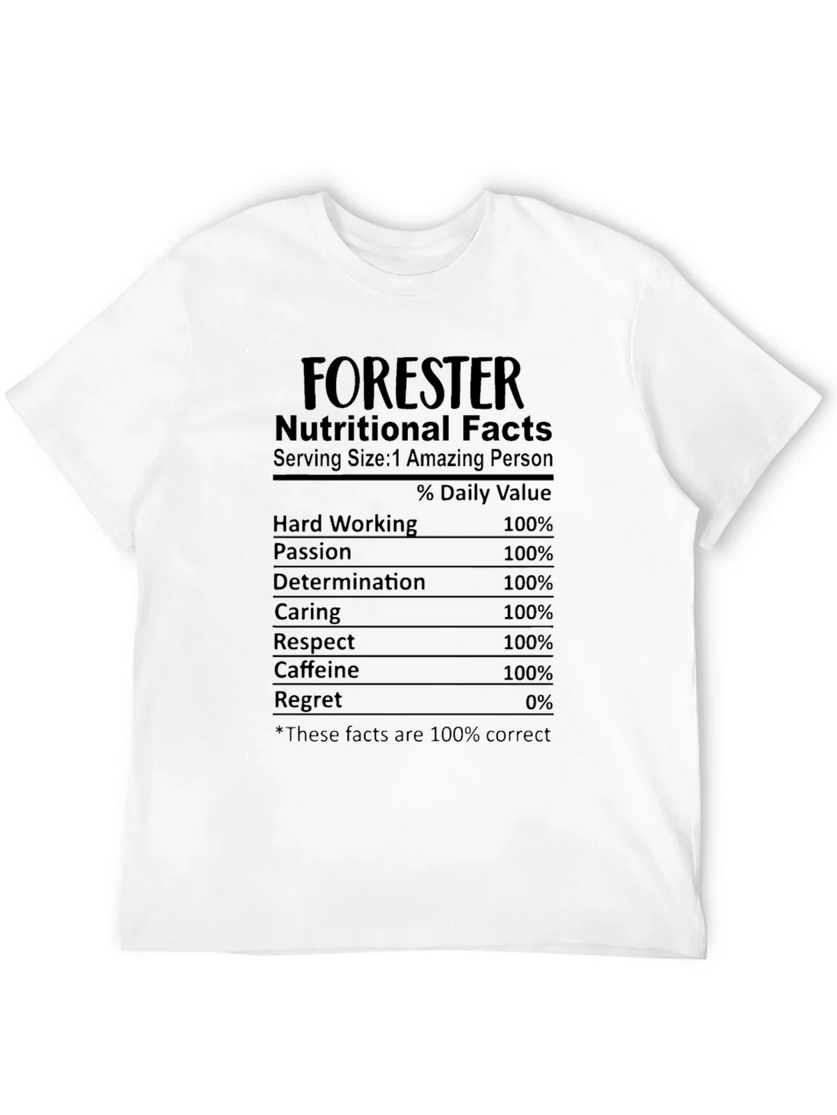 Forester Nutritional Facts T-Shirt