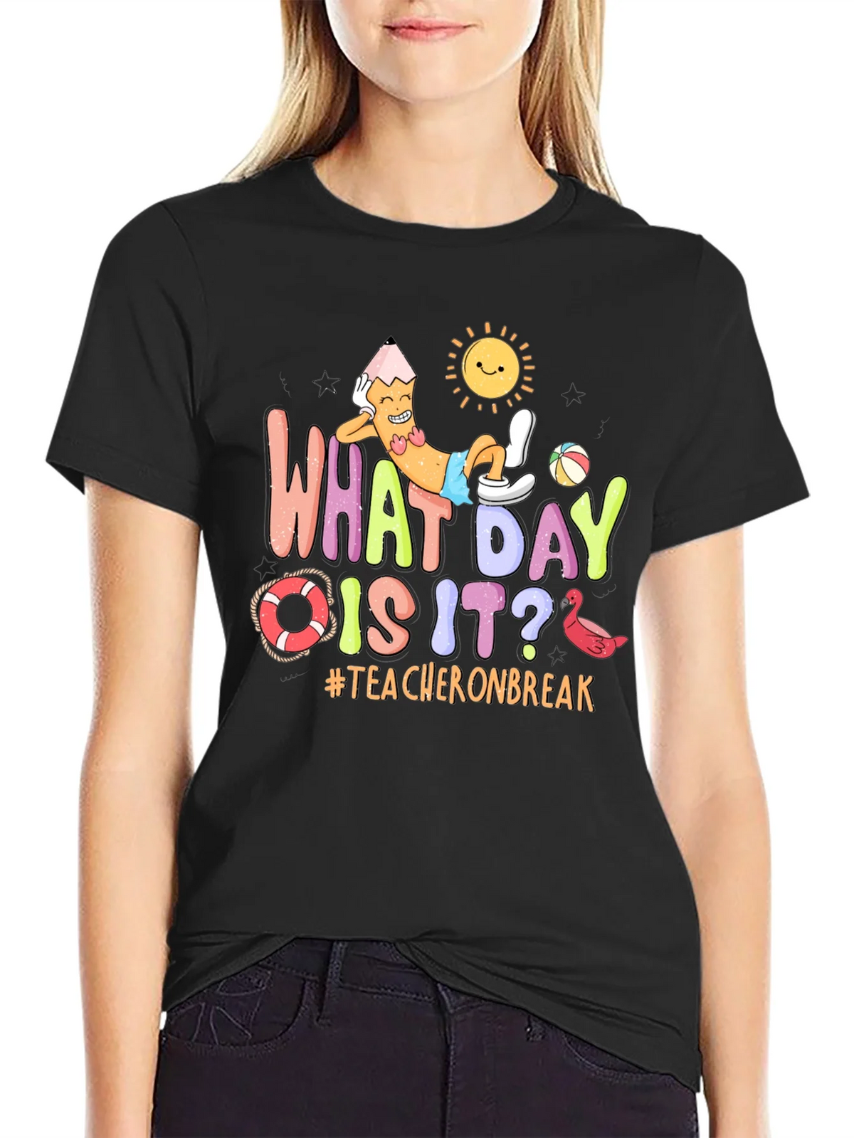 Teacher on Break Graphic T-Shirt