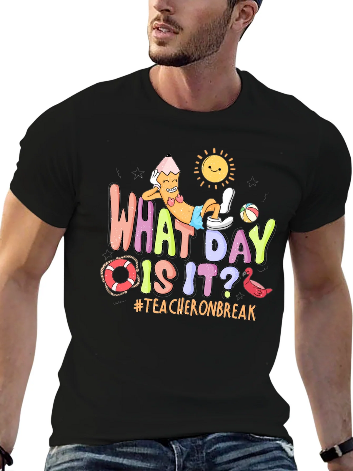 Teacher on Break Graphic T-Shirt