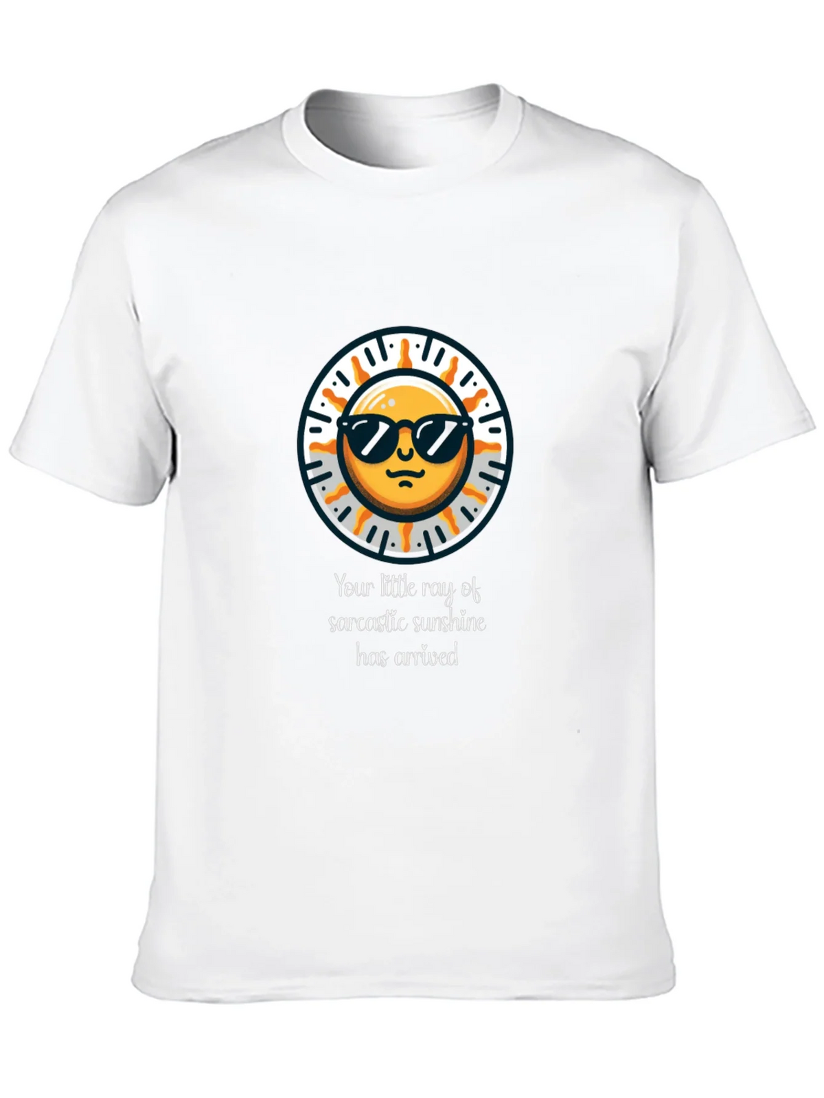 Sarcastic Sunshine Graphic Tee - Black