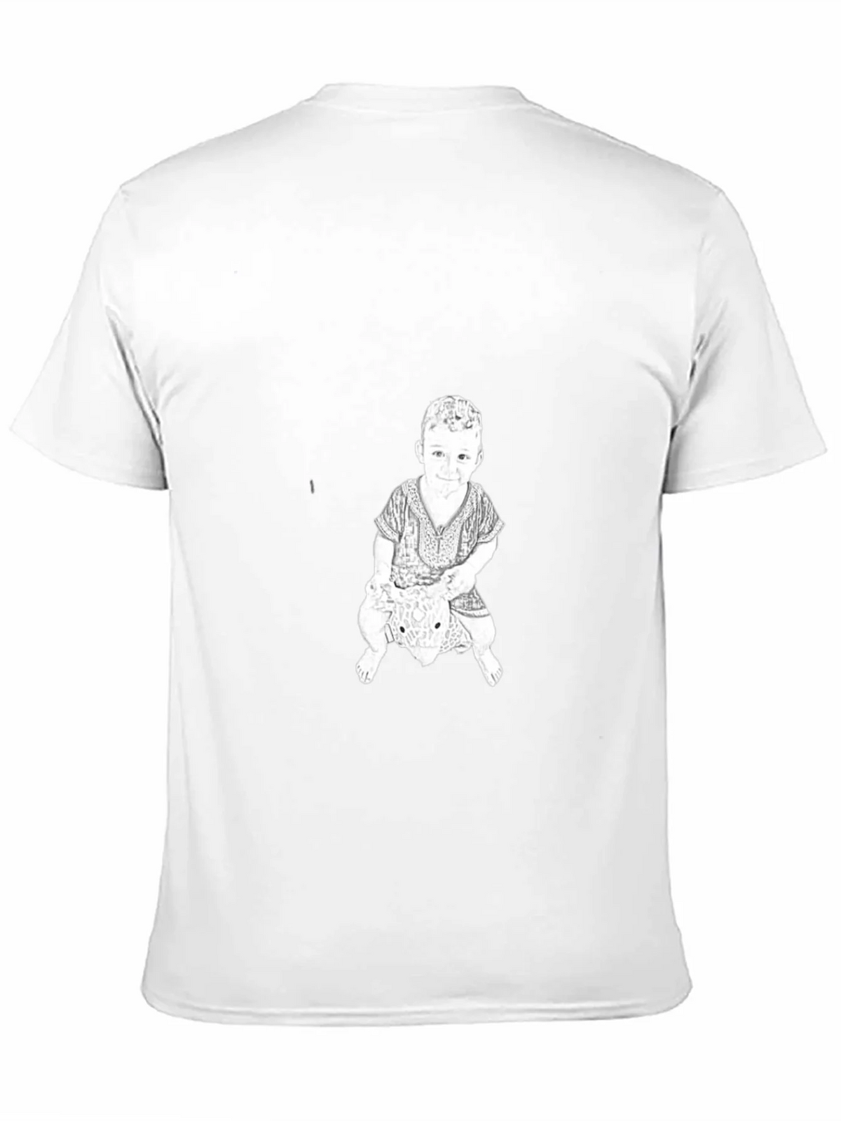 Graphic Print Tee - Child Riding Toy