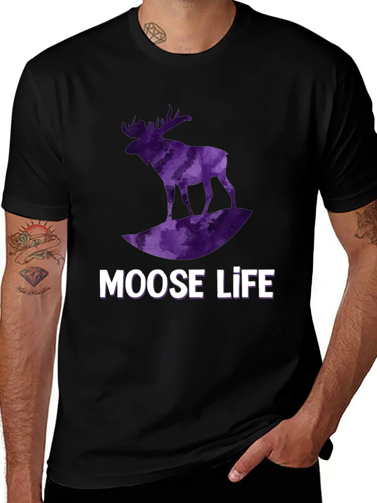 Moose Life Black T-Shirt