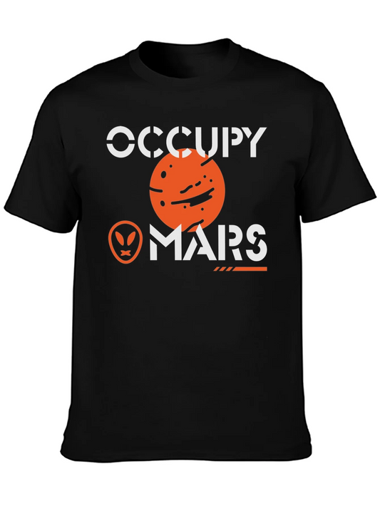 Occupy Mars Graphic T-Shirt - Space Exploration Tee