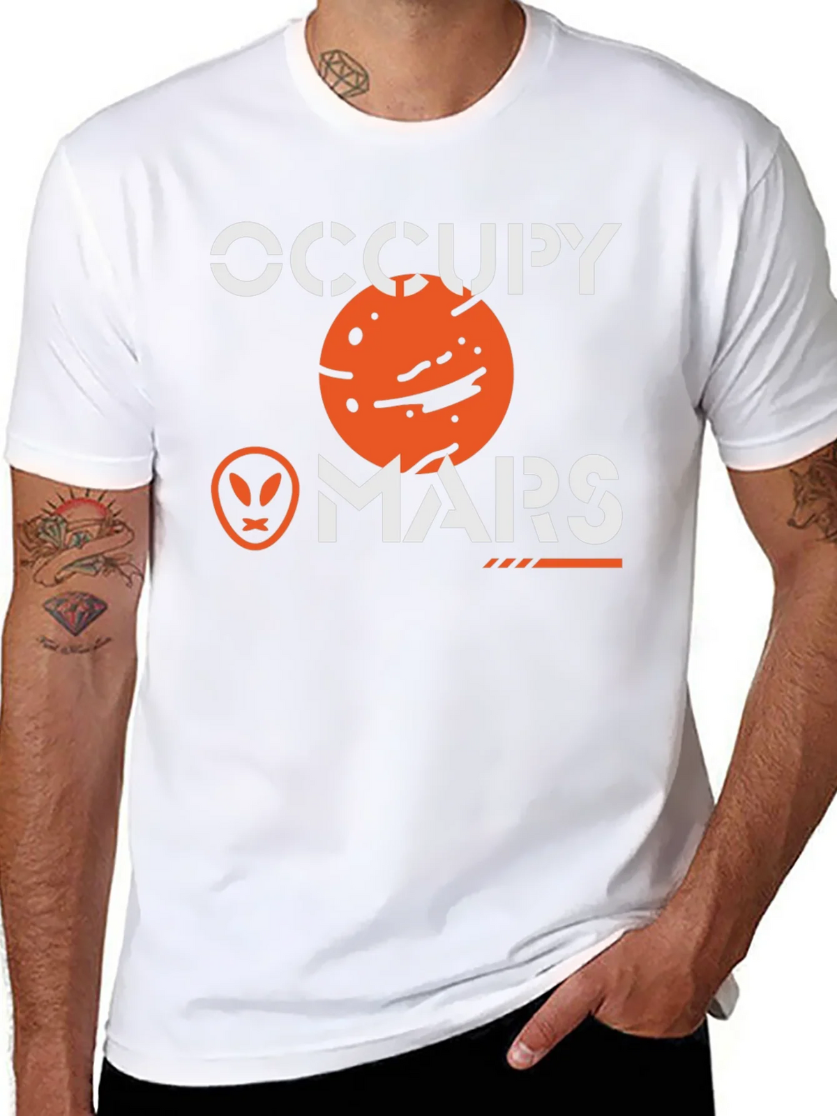 Occupy Mars Graphic T-Shirt - Space Exploration Tee