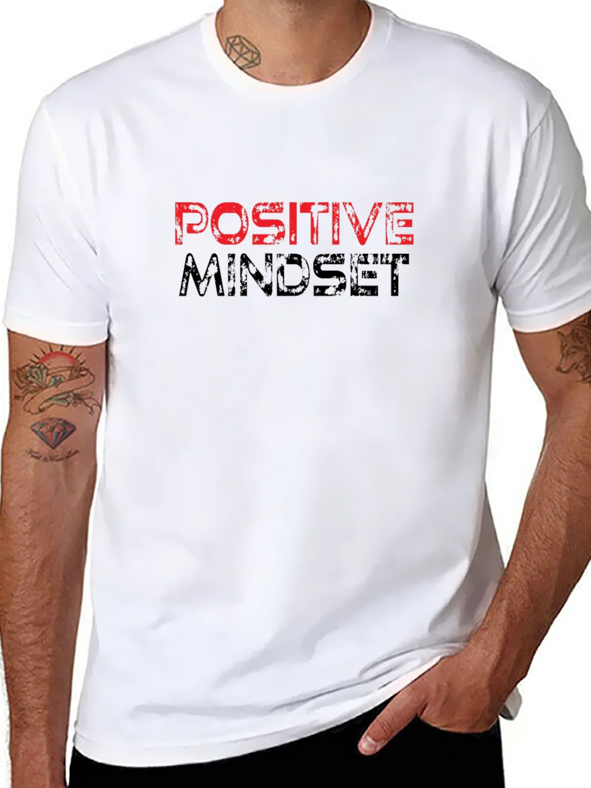 Positive Mindset Graphic Tee - Motivational T-Shirt