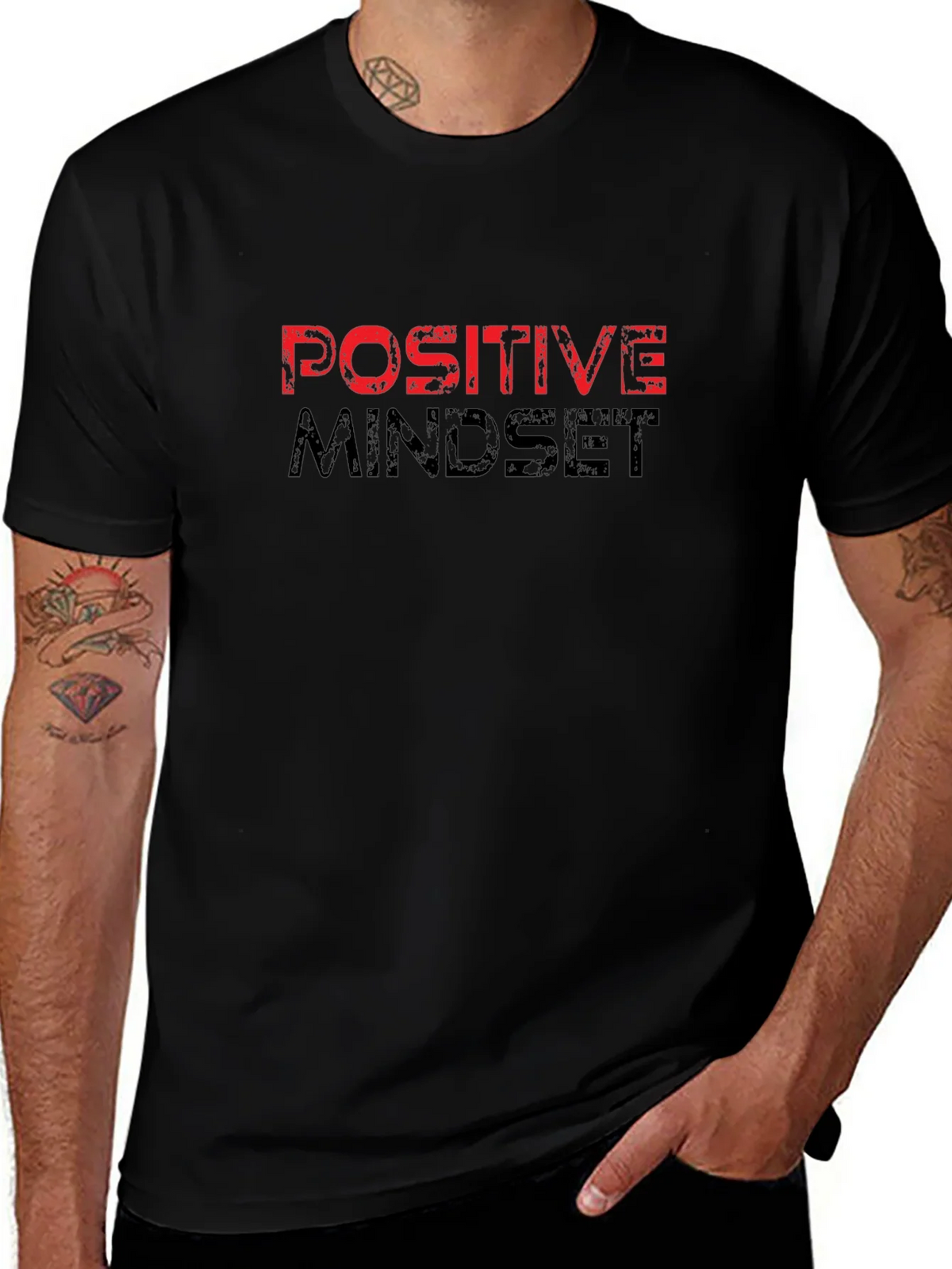 Positive Mindset Graphic Tee - Motivational T-Shirt