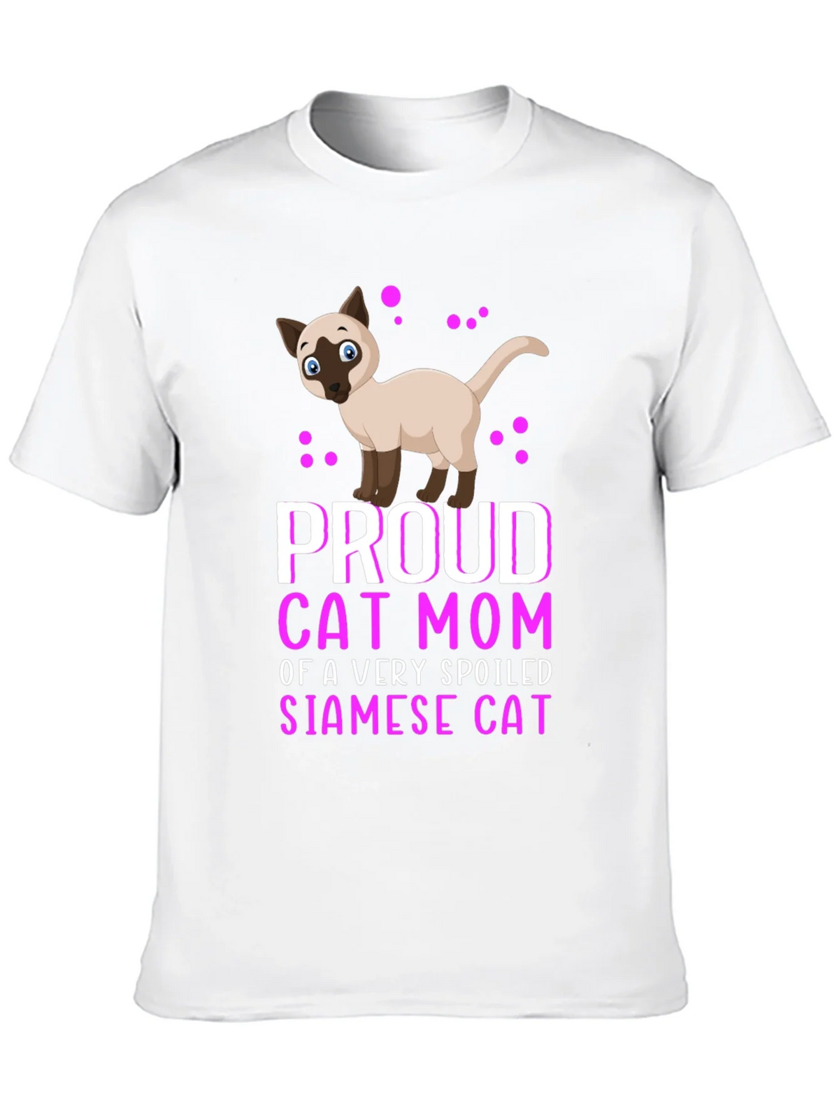 Proud Cat Mom Siamese Cat T-Shirt