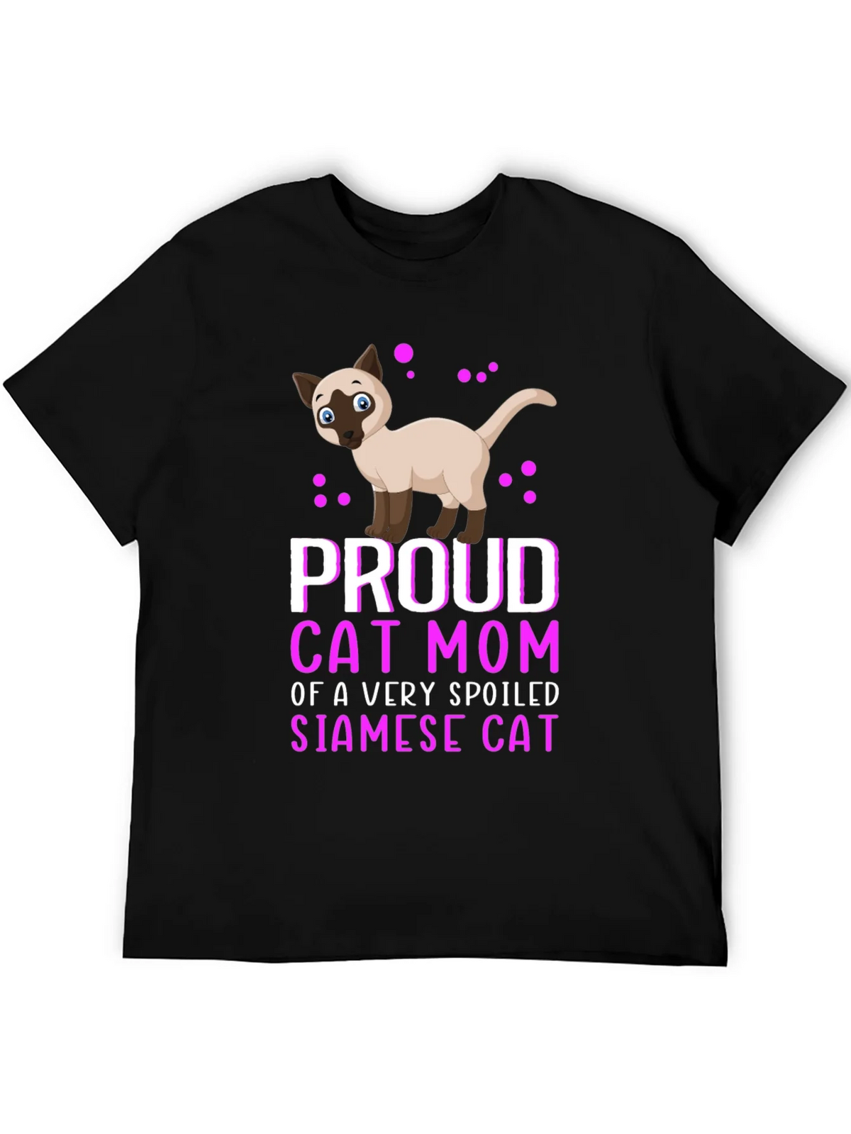 Proud Cat Mom Siamese Cat T-Shirt