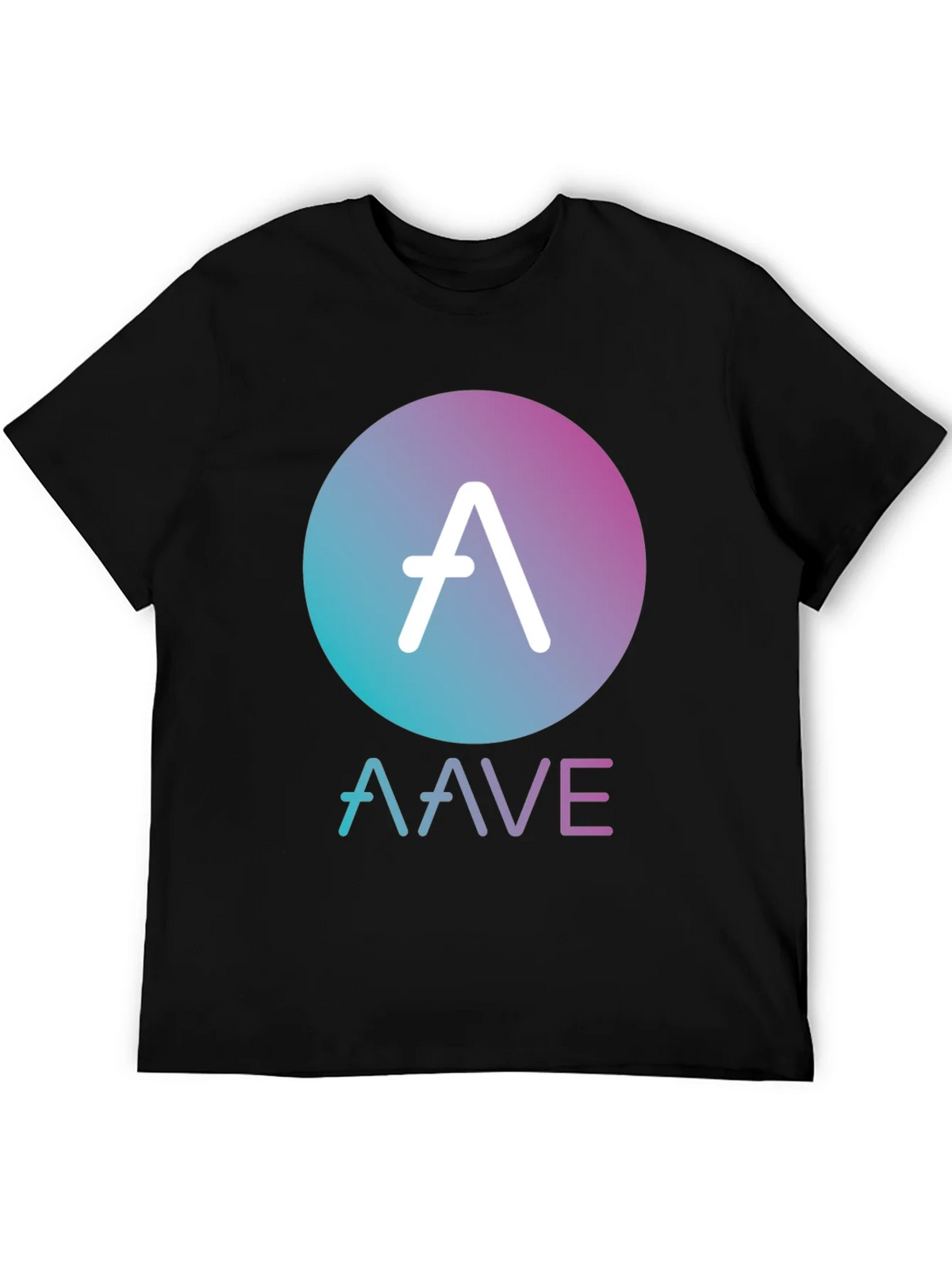 AAVE Crypto Black T-Shirt