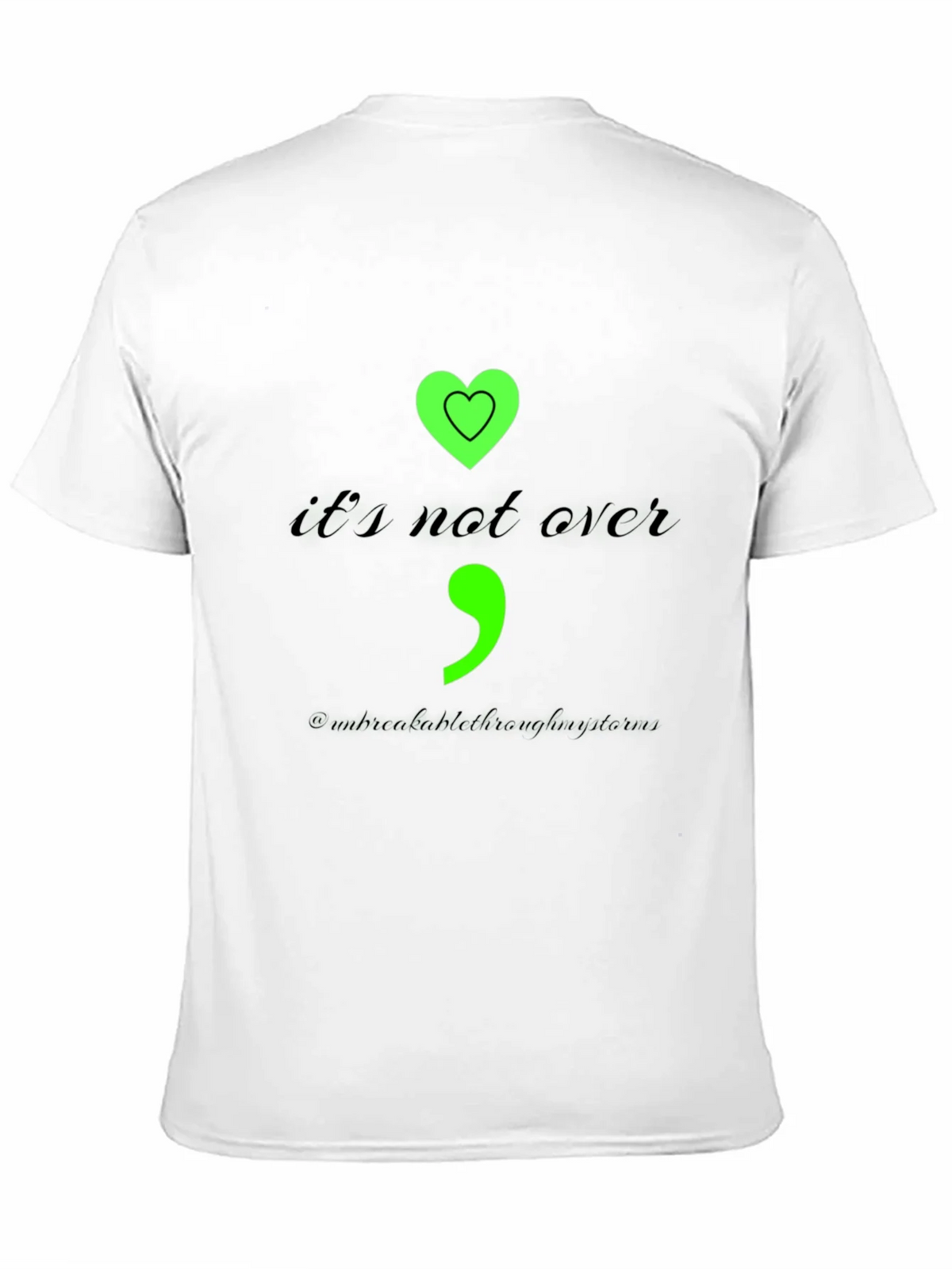 Semicolon Heart Graphic Tee - Mental Health Awareness