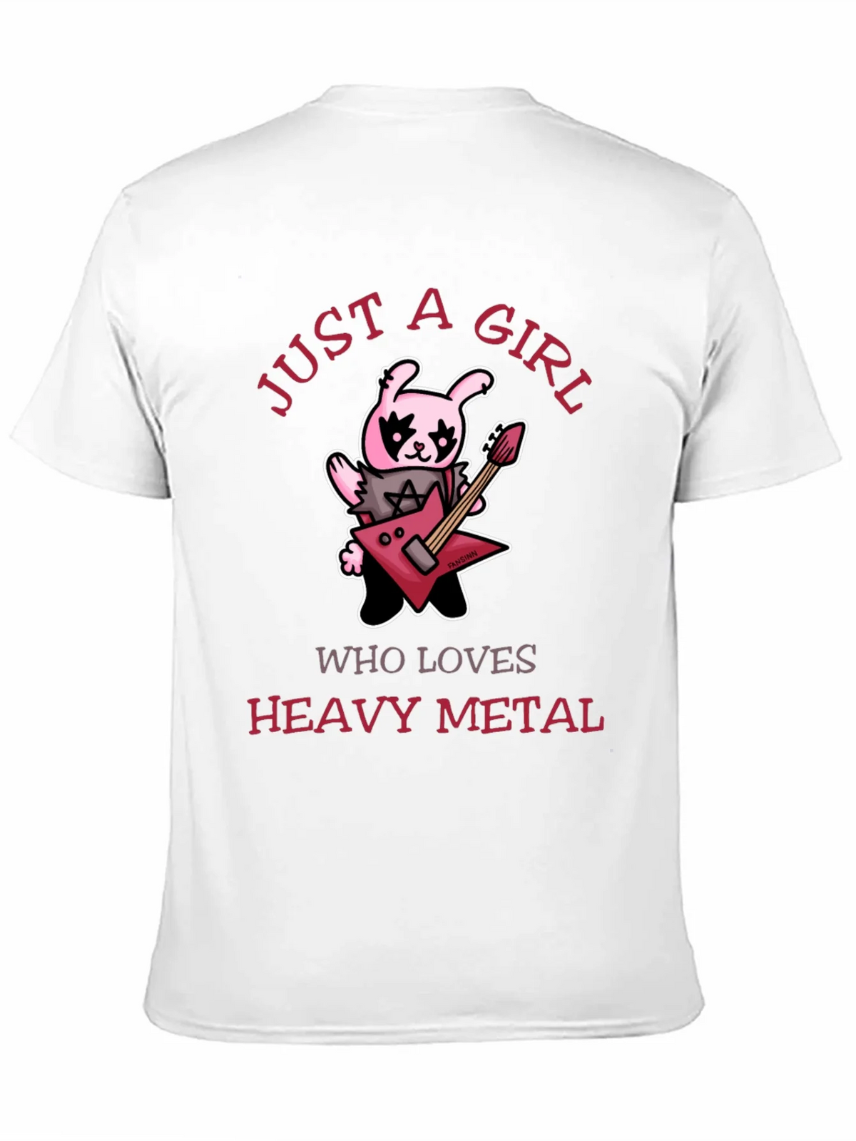 Just A Girl Who Loves Heavy Metal Graphic T-Shirt
